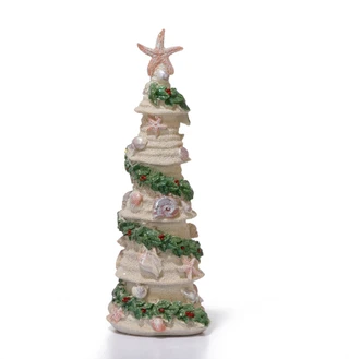 Thumbnail 2: Magical Season 14 in LED Polyresin Coral Christmas Tree Decor  
