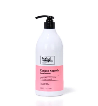 Thumbnail 1: HERBALOSOPHY 33.8 oz Keratin Smooth Conditioner For Damaged/Dry Hair 