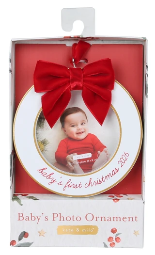 Thumbnail 1: Pearhead Baby's First Christmas Photo Ornament 