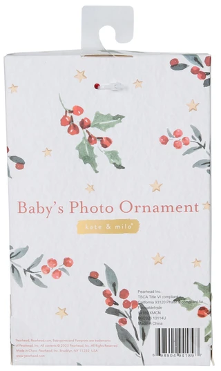 Thumbnail 2: Pearhead Baby's First Christmas Photo Ornament 