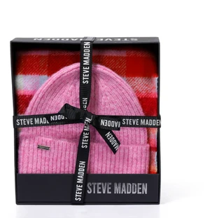 Thumbnail 1: Steve Madden Beanie & Plaid Scarf Set in Gift Box 