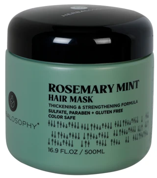 Thumbnail 1: HERBALOSOPHY 16.9 oz Rosemary Mint Hair Mask 