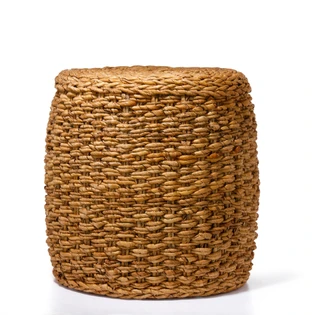 Thumbnail 1: . 20 in Handmade Banana Leaf Ottoman 