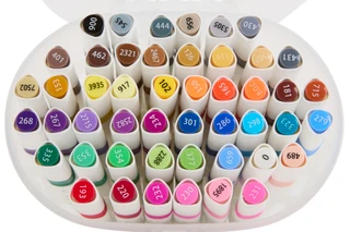Thumbnail 2: Flomo Creative 48 Pk Dual Tip Alcohol Markers  