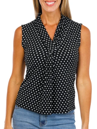 Thumbnail 1: . Women's Petite Solid Sleeveless Top 