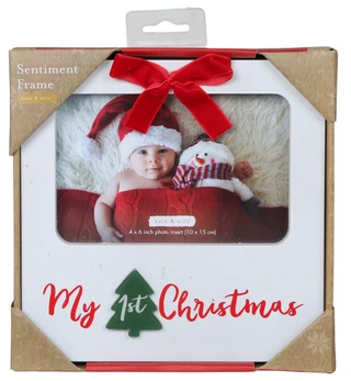 Thumbnail 1: Pearhead My 1st Christmas Sentiment Frame 