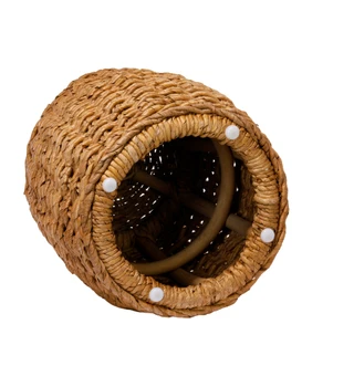 Thumbnail 2: . 16 in Handmade Banana Leaf Ottoman 