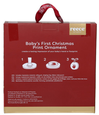 Thumbnail 2: Pearhead Baby's First Christmas Boxed Hand/Footprint Ornament Kit 