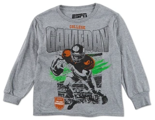 Thumbnail 1: ESPN Boys Long Sleeve College Game Day Graphic Tee 