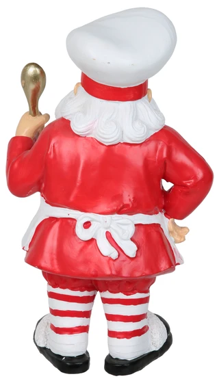 Thumbnail 2: Magical Season 6x5x9 Chef Santa Claus Christmas Figurine 