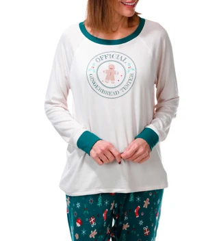 Thumbnail 2: Magical Season Women's 2 Pc Christmas Pajama Pants Set 