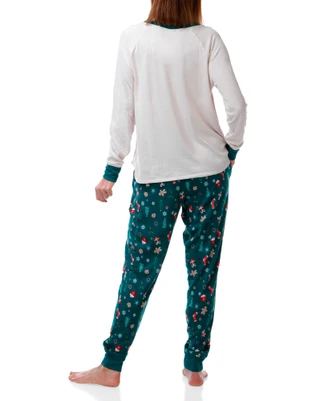 Thumbnail 3: Magical Season Women's 2 Pc Christmas Pajama Pants Set 