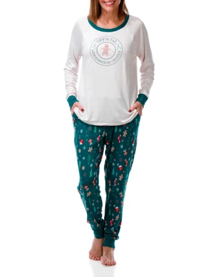 Thumbnail 1: Magical Season Women's 2 Pc Christmas Pajama Pants Set 