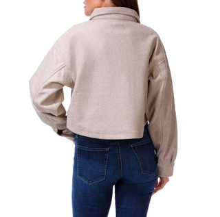 Thumbnail 2: love tree Women's Button Front Wool Shacket 