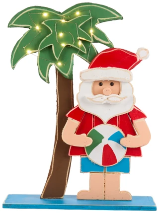 Thumbnail 1: Brighten the Season 26 In LED Coastal Santa Decor  