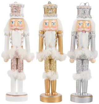 Thumbnail 1: Magical Season 3 Pc Christmas Glitter Nutcracker Set 