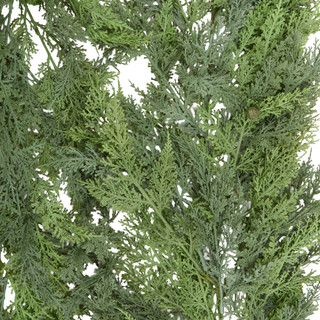 Thumbnail 2: Supreme Silk 6 ft Real Touch Soft Cedar Christmas Garland 