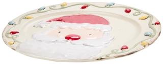 Thumbnail 2: Mud Pie 16 in Christmas Santa Oval Serving Platter 