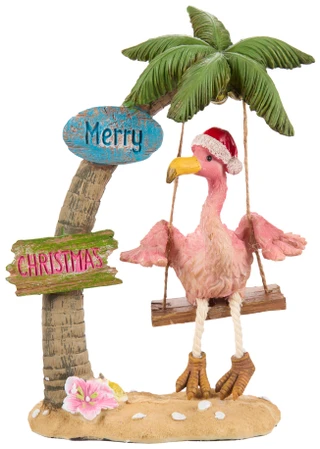 Thumbnail 1: Magical Season 10 in Merry Christmas Tropical Flamingo Home Accent 