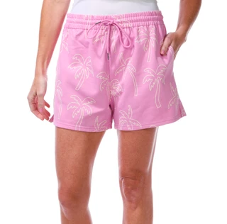 Thumbnail 1: Taelynn Women's Drawstring Palm Print Sweater Shorts  