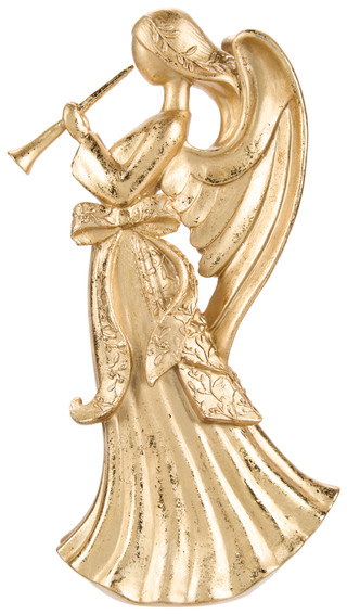 Thumbnail 1: Magical Season 13 in Golden Christmas Angel Home Accent 