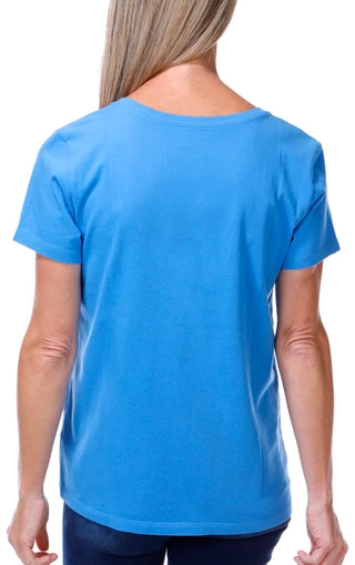 Thumbnail 2: Life is Good Women's Short Sleeve Turtle Garden V Neck Tee 