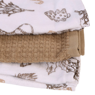 Thumbnail 2: Nicole Miller 3 Pk Christmas Kitchen Towels  