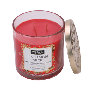 Thumbnail 1: Tuscany Candle 14 oz Cinnamon Spice Soy Blend Scented Candle 