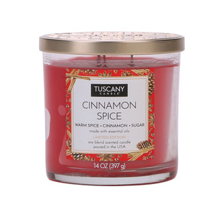Thumbnail 2: Tuscany Candle 14 oz Cinnamon Spice Soy Blend Scented Candle 