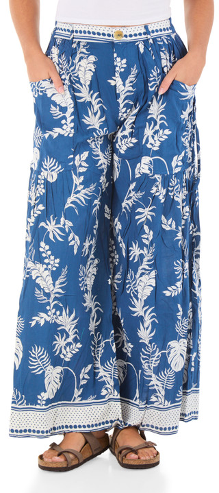 Thumbnail 1: Angie Juniors' Floral Button Wide Leg Pants 