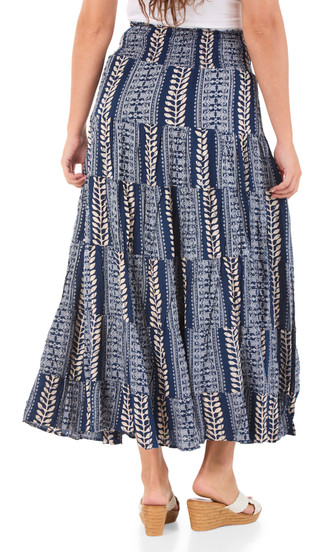 Thumbnail 2: Angie Juniors Print Slit Tiered Maxi Skirt  