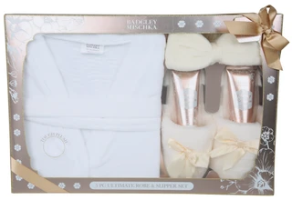 Thumbnail 1: BADGLEY MISCHKA 5 Pc Ultimate Robe & Slipper Set  