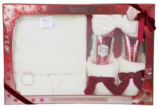 Thumbnail 1: BADGLEY MISCHKA 5 Pc Ultimate Robe & Slipper Set  