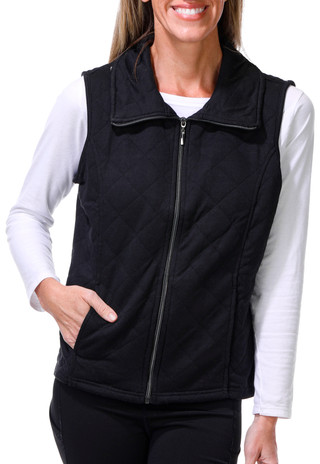 Thumbnail 1: Onque Women's Sleeveless Diamond Quilted Vest 