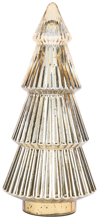 Thumbnail 1: DIAMOND STAR 14.5 In Mercury Glass Christmas Tree Decor  