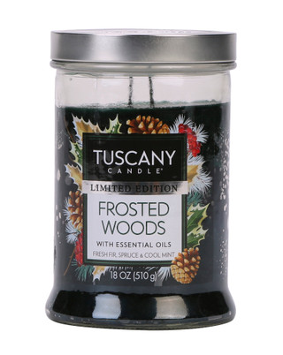 Thumbnail 2: Tuscany Candle 18 oz Frosted Woods Essential Oil Candle 