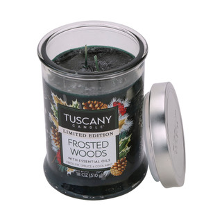 Thumbnail 1: Tuscany Candle 18 oz Frosted Woods Essential Oil Candle 