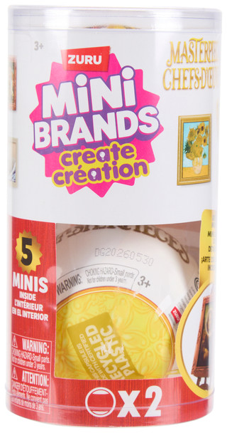 Thumbnail 1: Zuru 2 Pk Mini Brands Masterpieces w/ 5 Mini Arts Inside 