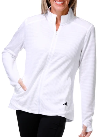 Thumbnail 1: Adidas Women's Long Sleeve Ribbed Essential Layering Jacket 