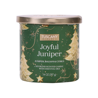 Thumbnail 2: Tuscany Candle 14 oz Joyful Juniper Scented Candle 