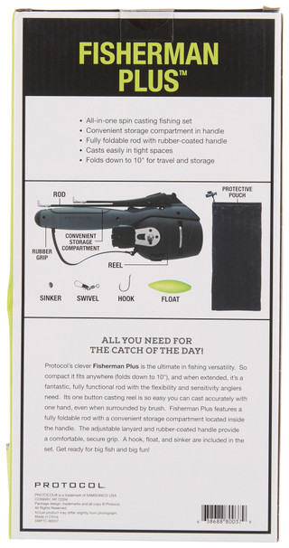 Thumbnail 2: Protocol All-In-One Spin Casting Fishing Rod Set  