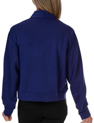 Thumbnail 2: Life is Good Women's Long Sleeve 1/4 Zip Rainbow Scuba Jacket 