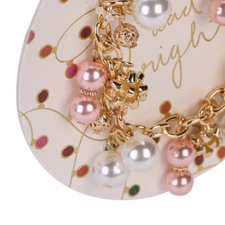 Thumbnail 2: Merry and Bright Pink Christmas Bell Bracelet  
