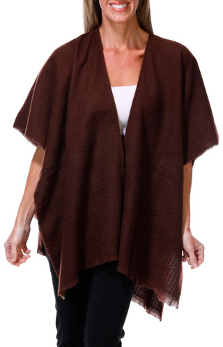 Thumbnail 1: Vince Camuto Women's Solid Open-Front Ruana Wrap 