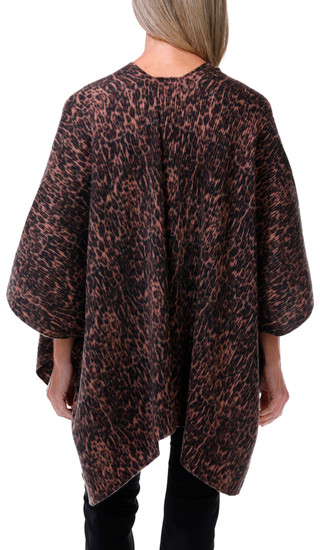 Thumbnail 2: Vince Camuto Women's Leopard Print Ruana Wrap 