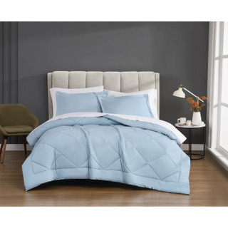 Thumbnail 1: CANNON Percale 200 Thread Count Solid 100% Cotton Comforter Set 
