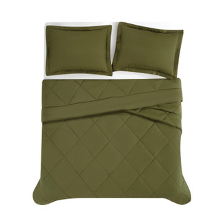 Thumbnail 22: CANNON Percale 200 Thread Count Solid 100% Cotton Comforter Set 