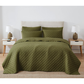 Thumbnail 1: CANNON Cannon Oversized 100% Cotton Percale Quilt Set 