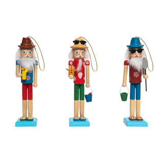 Thumbnail 1: Magical Season Beach Nutcracker Figurines - Set of 3 
