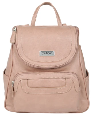 Thumbnail 1: MULTISAC Faux Leather Multi Pocket Backpack 